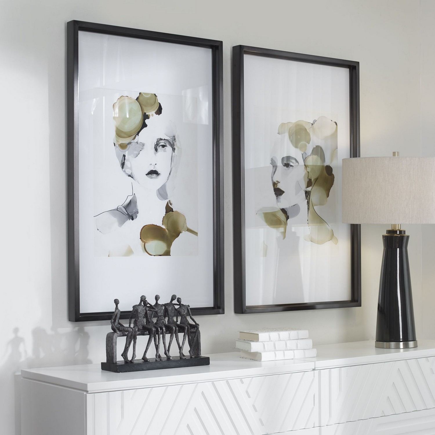 Uttermost Organic Portrait Framed Prints - Set of 2