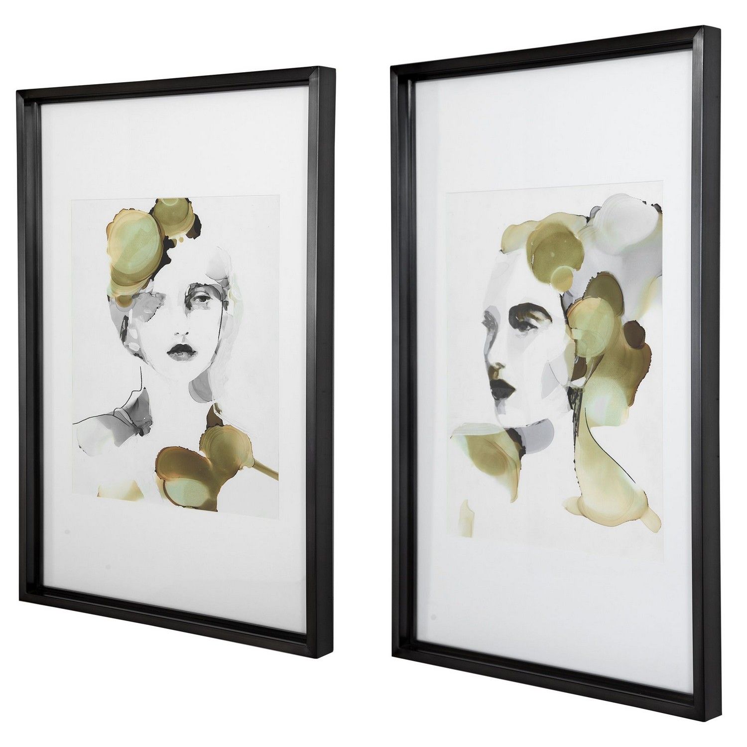 Uttermost Organic Portrait Framed Prints - Set of 2