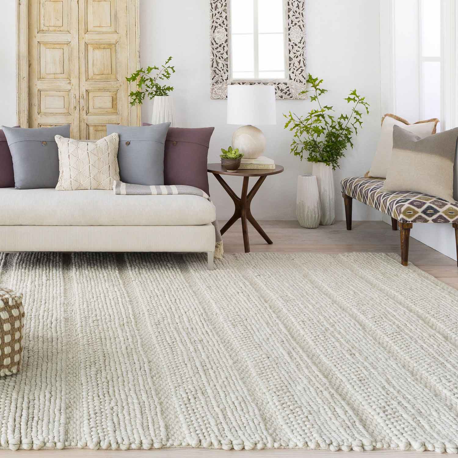 Uttermost Clifton Hand Woven 10 X 14 Rug - Ivory