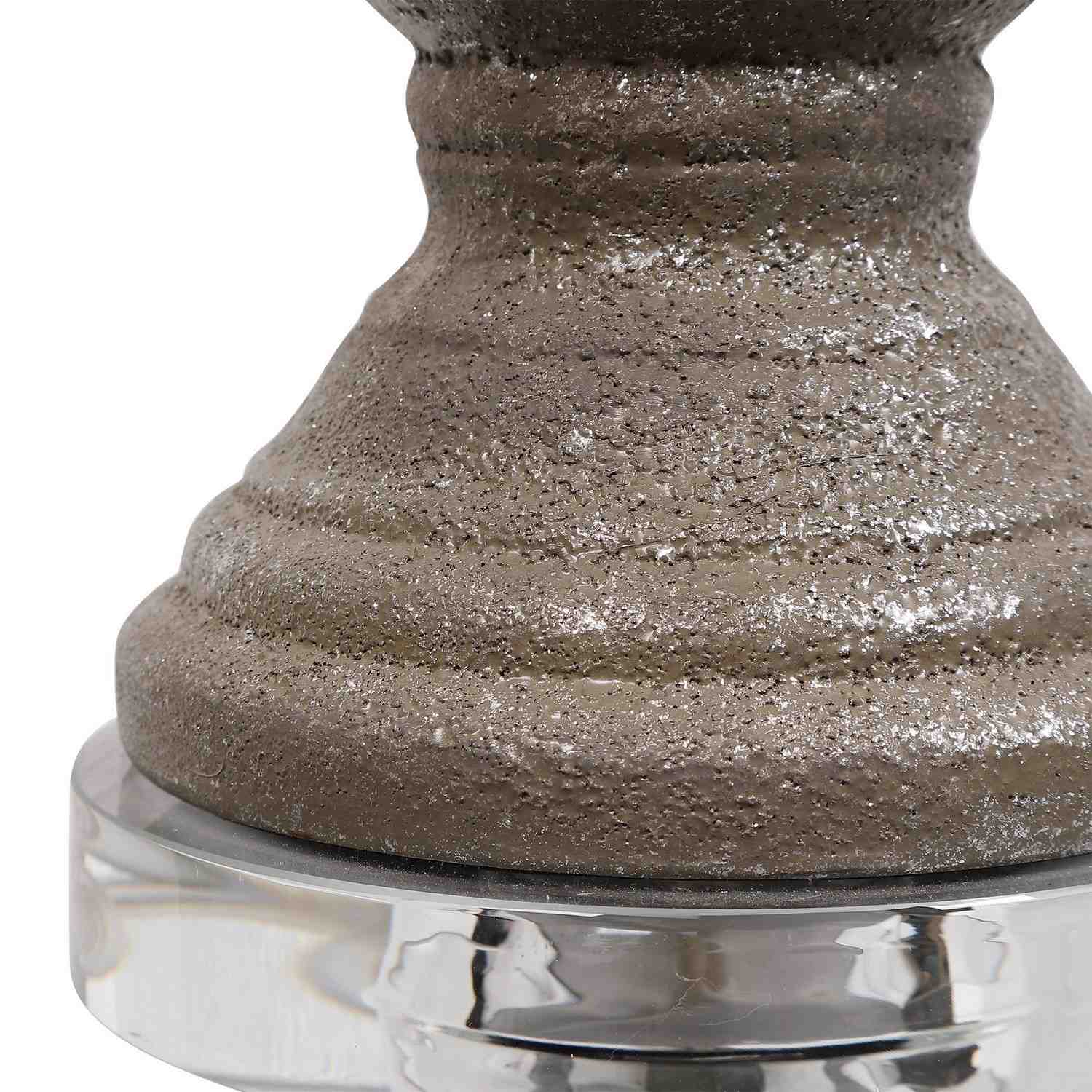 Uttermost W26058-1 Table Lamp - Metallic Stone Gray