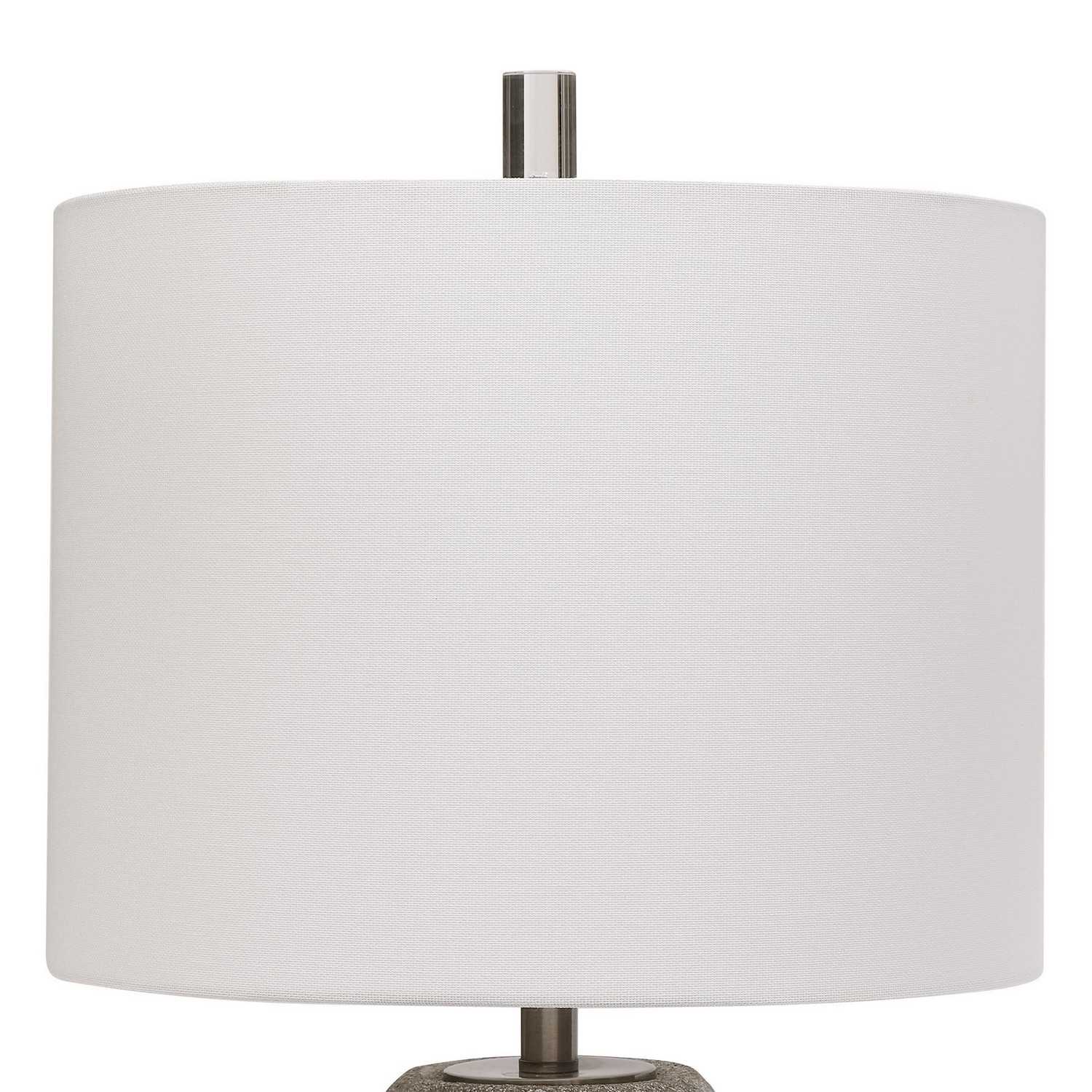 Uttermost W26058-1 Table Lamp - Metallic Stone Gray