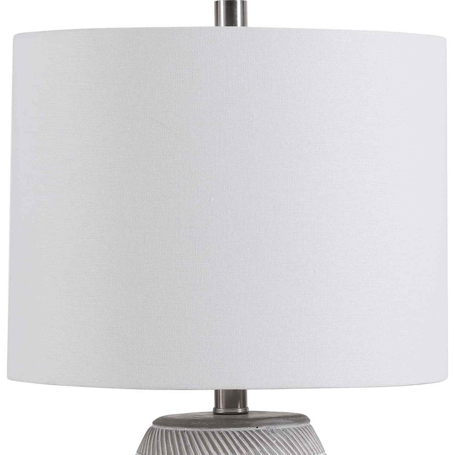 Uttermost W26064-1 Table Lamp - Gray/White