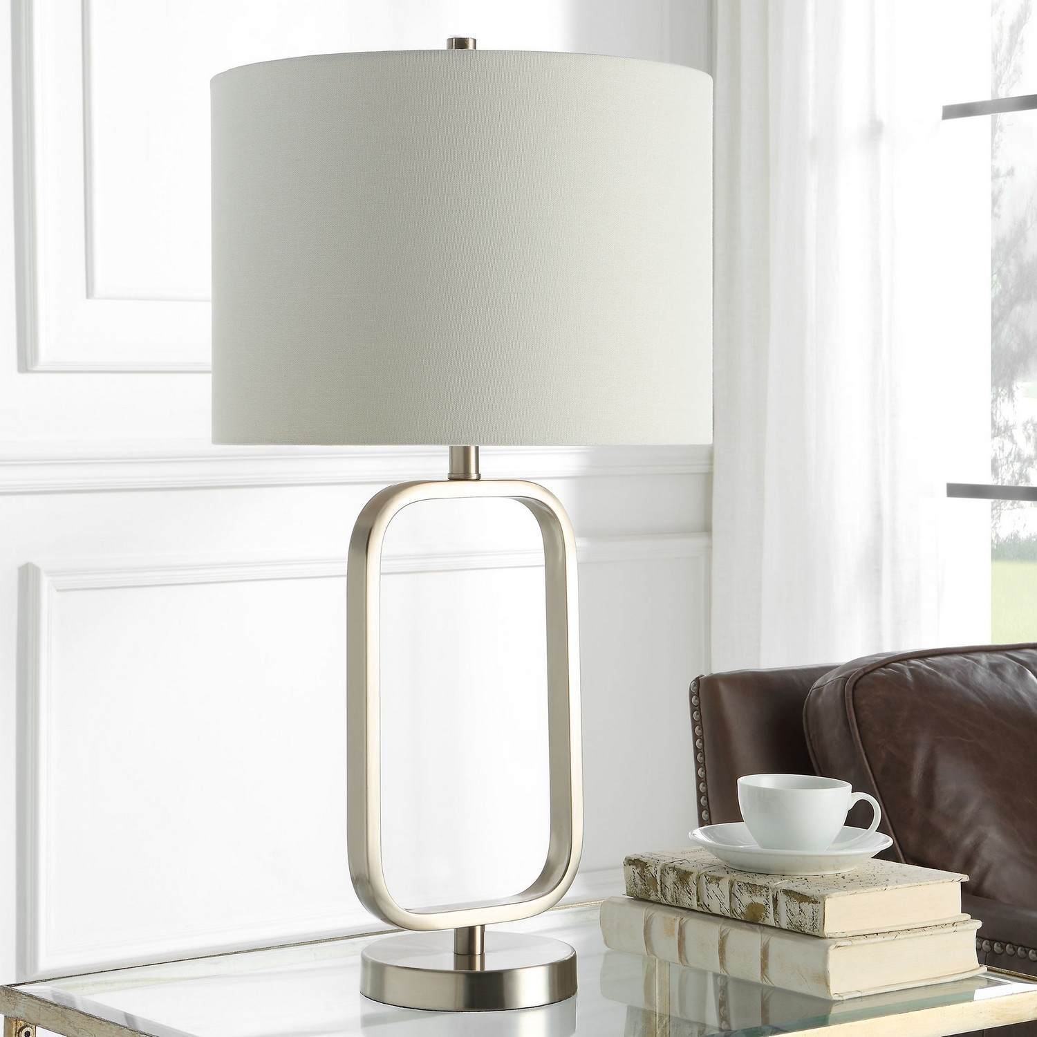 Uttermost W26084-1 Table Lamp - Brushed Nickel