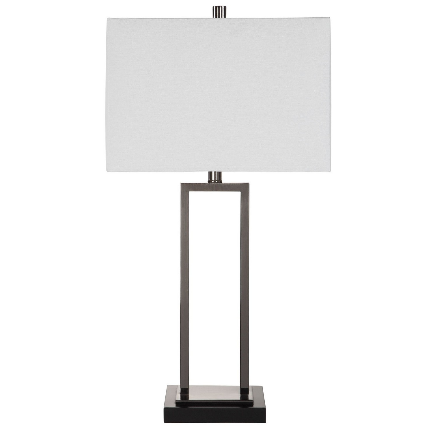 Uttermost W26086-1 Table Lamp - Black/Brushed Nickel
