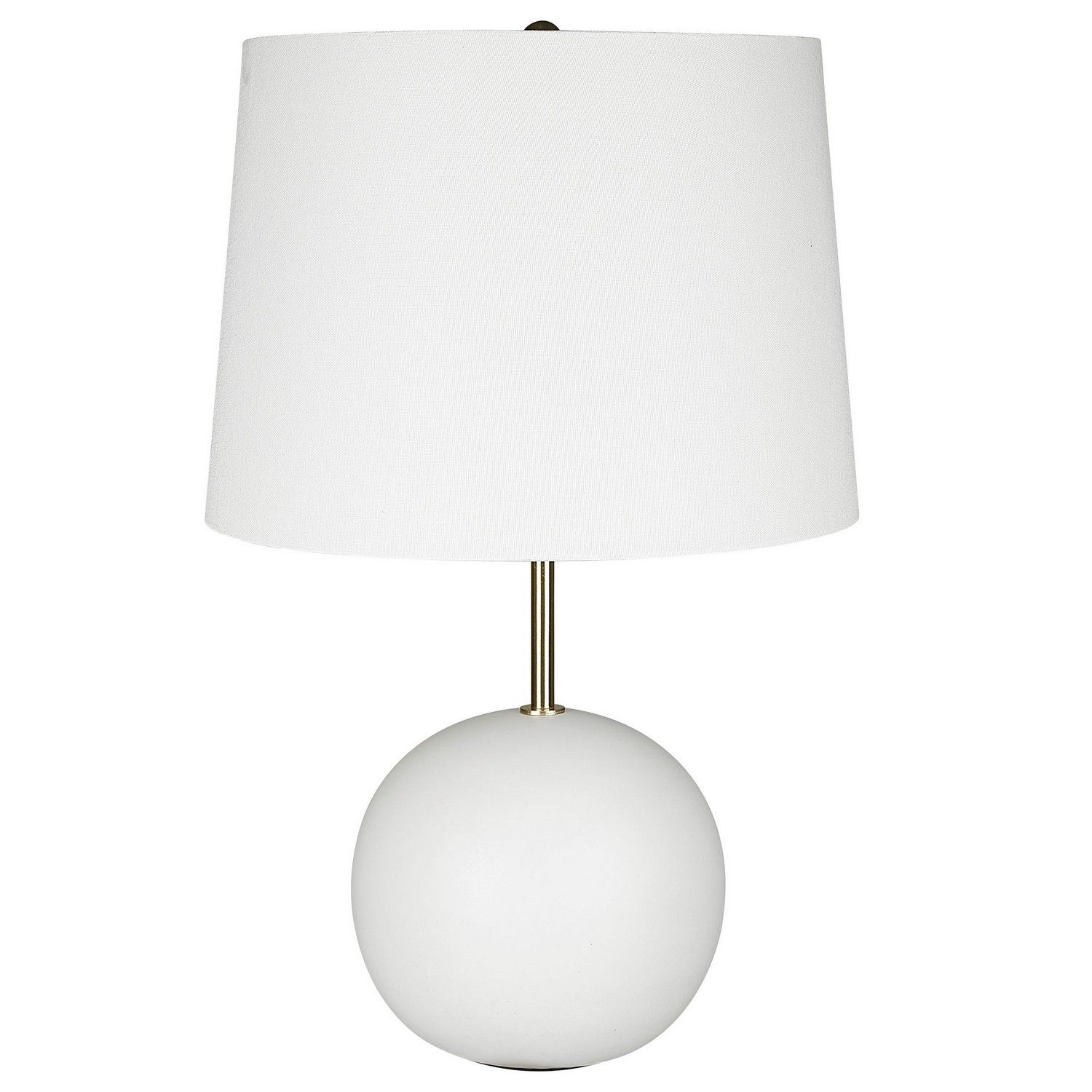 ABC Accent ABC-26088-1 Table Lamp - White Ceramic