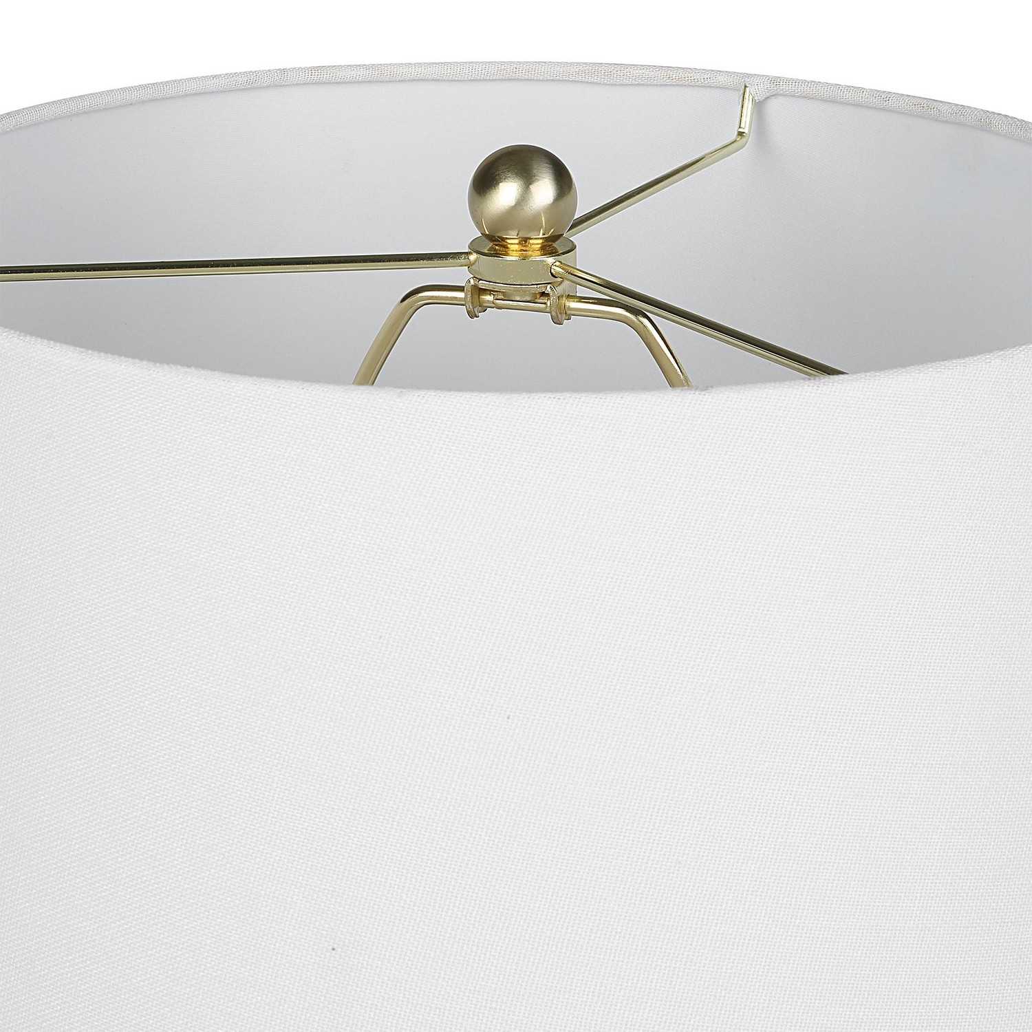 Uttermost W26088-1 Table Lamp - White Ceramic