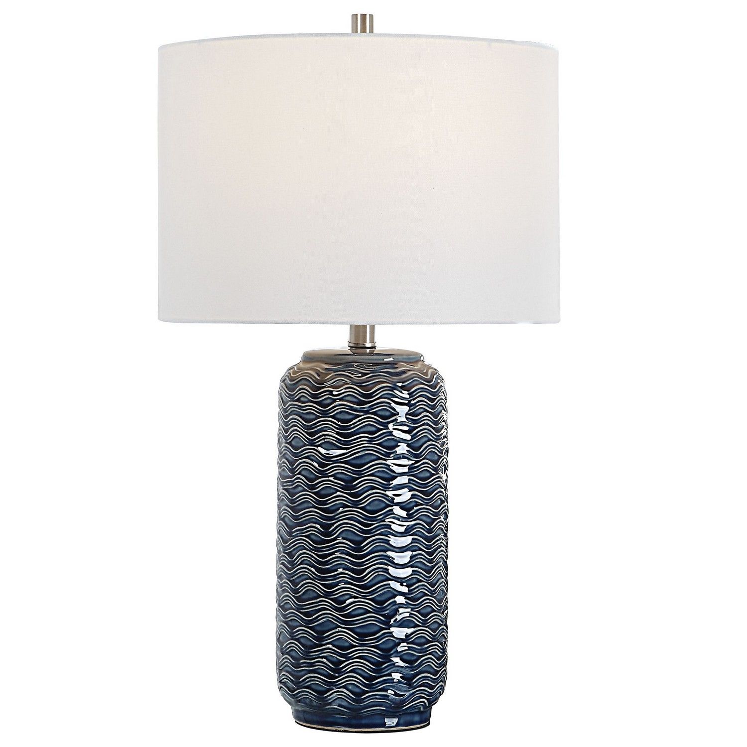Uttermost W26089-1 Table Lamp - Blue Ceramic