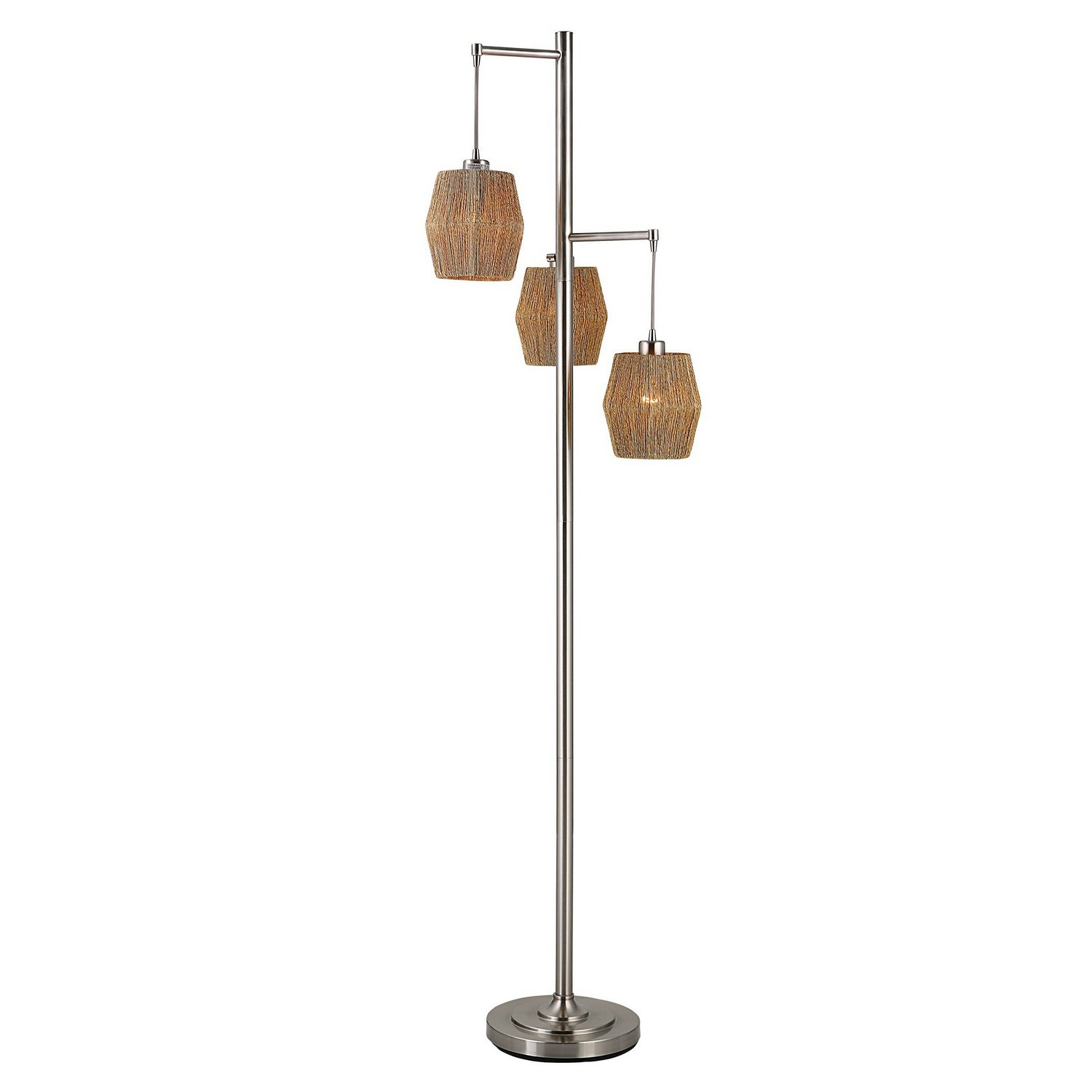 Uttermost W26090-1 Floor Lamp - Brushed Nickel