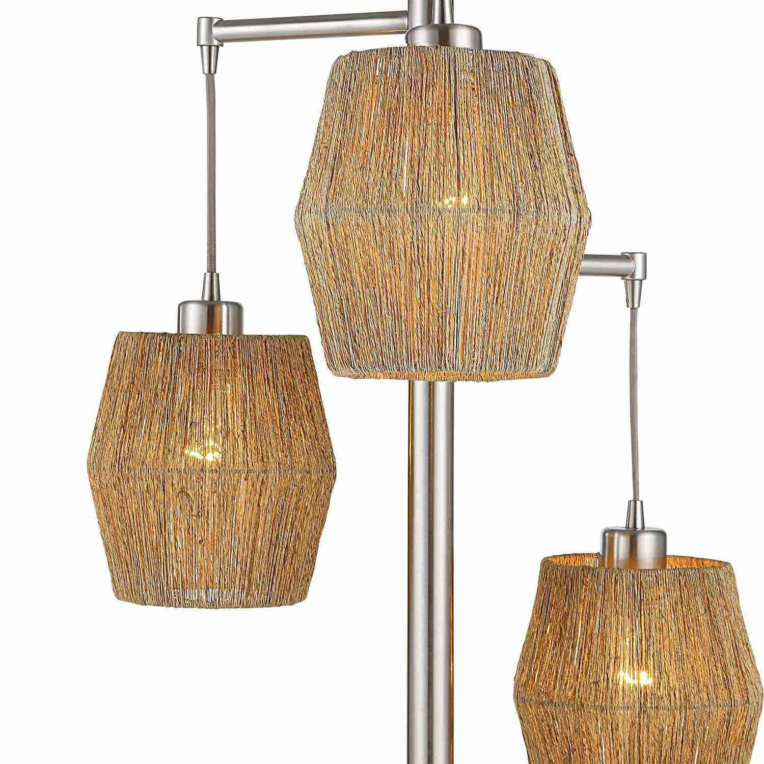 Uttermost W26090-1 Floor Lamp - Brushed Nickel