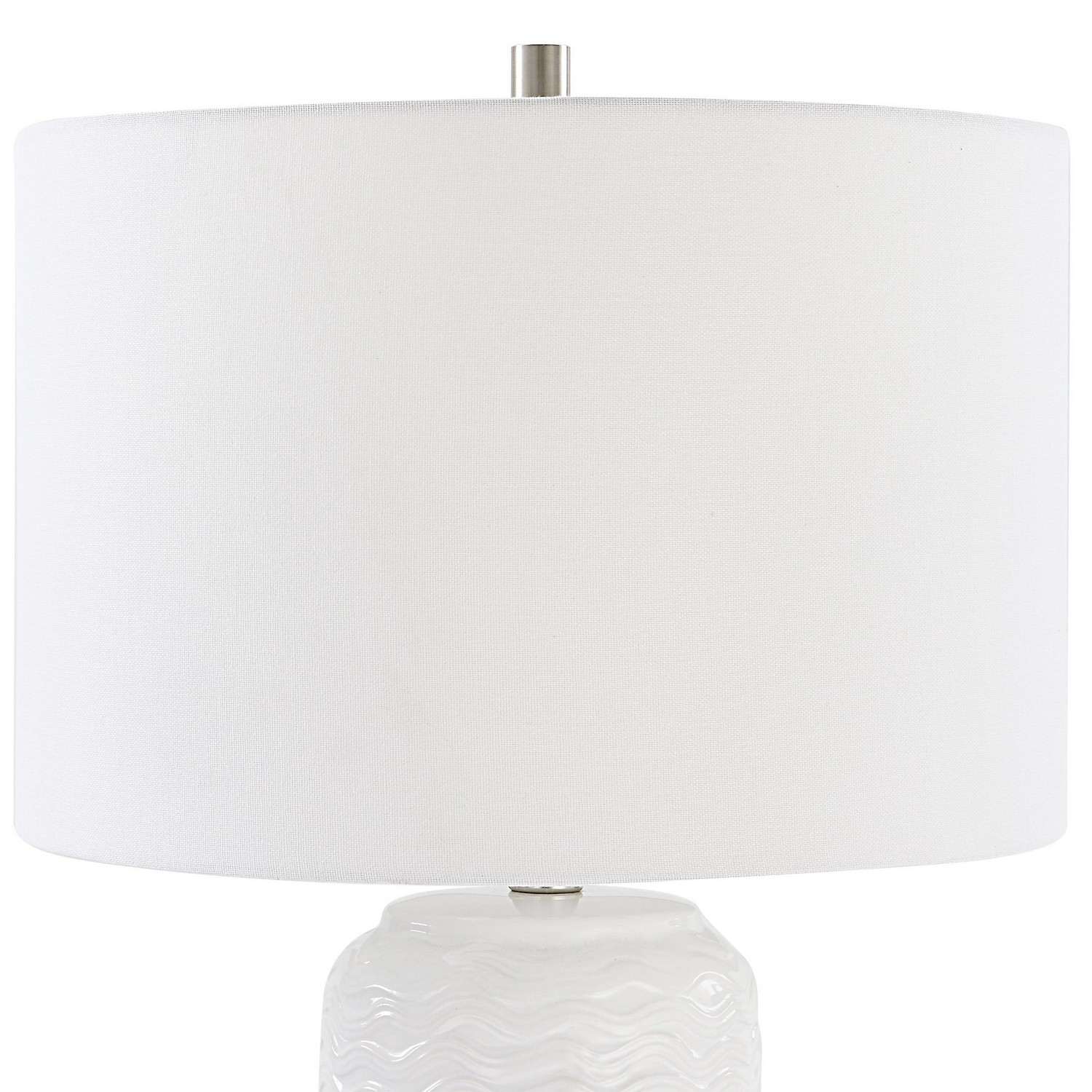 Uttermost W26093-1 Table Lamp - White Ceramic