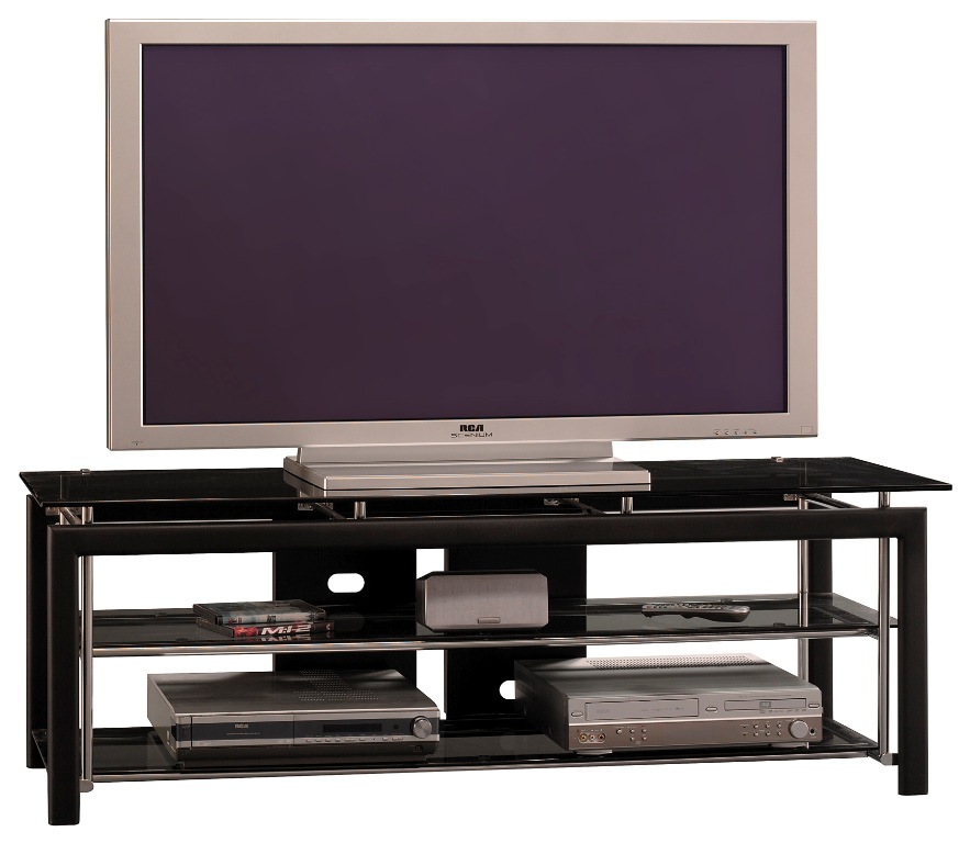 Bush Industries Midnight Mist Flat Panel Video Base 60 inch-Bush