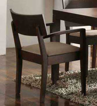 Wholesale Interiors Tyrese Wenge Arm Chair