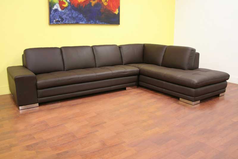 Wholesale Interiors Callidora Leather Sectional Sofa
