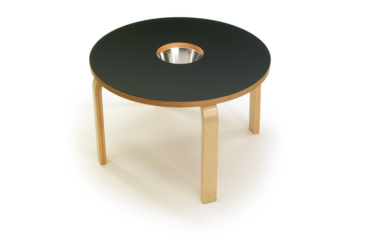 offi Woody Chalkboard Table - Black