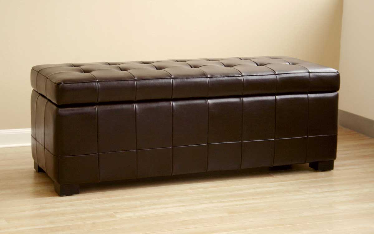 Wholesale Interiors Y-105 Leather Storage Bench/Ottoman