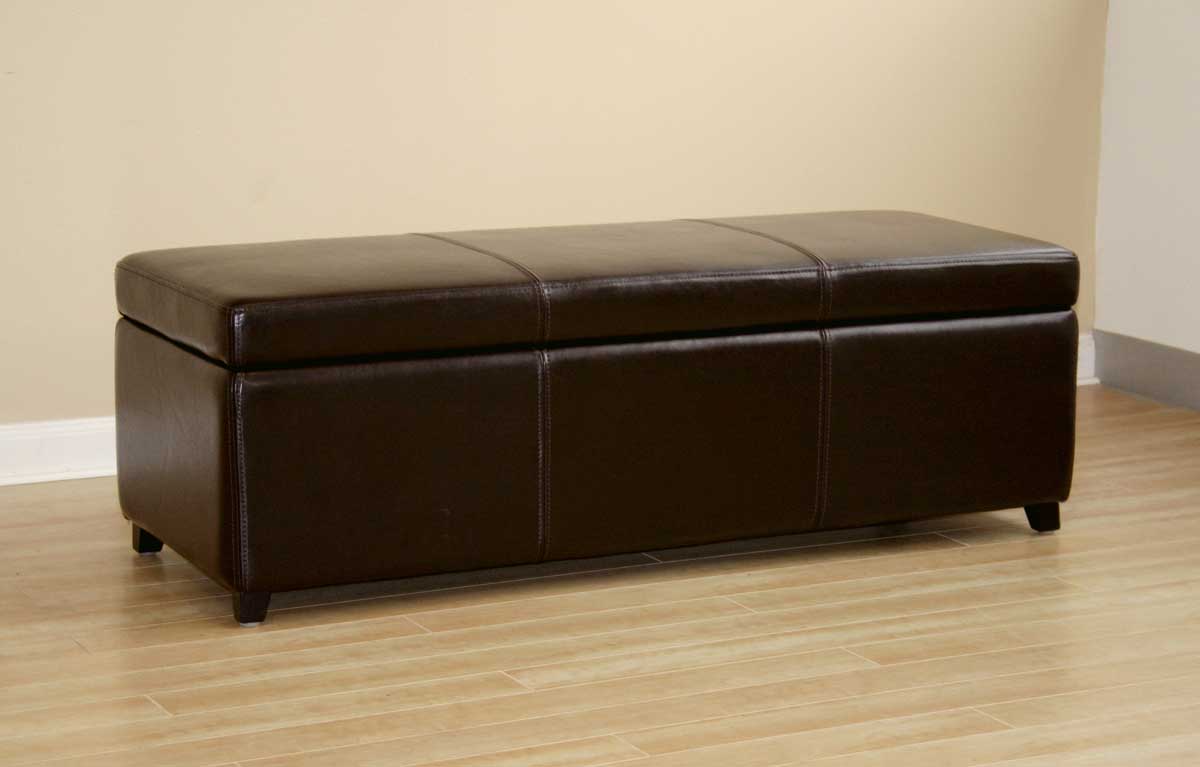 Wholesale Interiors Y-161 Leather Ottoman