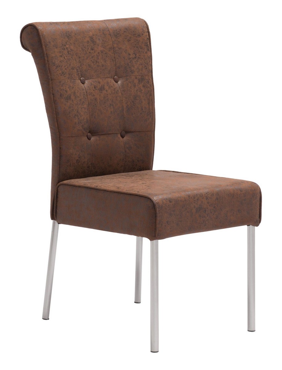 Zuo Modern Ringo Dining Chair - Distressed Brown