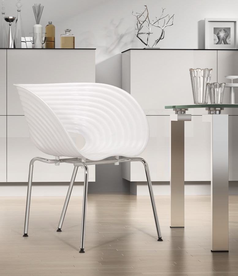 Zuo Modern Circle Chair - White