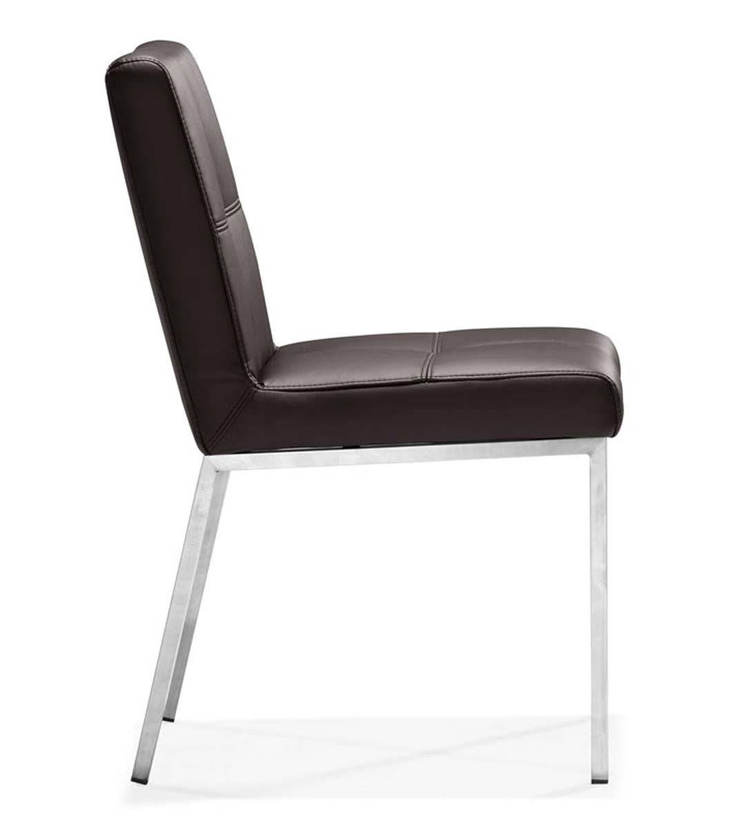 Zuo Modern Box Dining Chair - Espresso ZM-104103 at Homelement.com