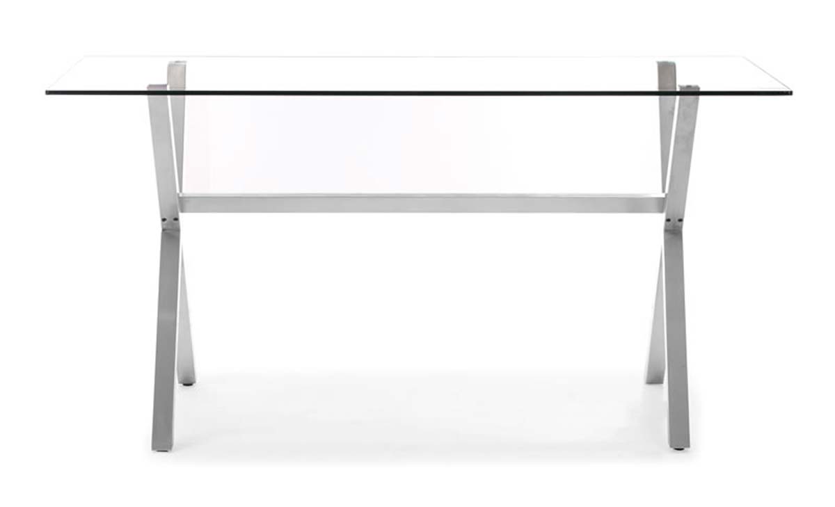 Zuo Modern Graphite Counter Table - Clear Glass