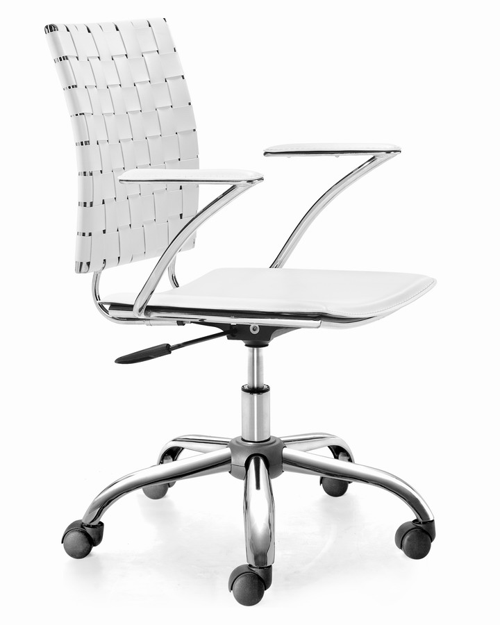 Zuo Modern Criss Cross Office Chair - White