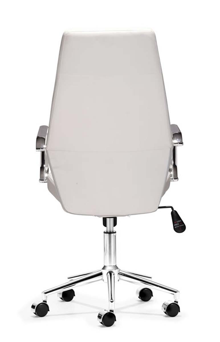 Zuo Modern Holt High Back Office Chair White PU ZM205146 at