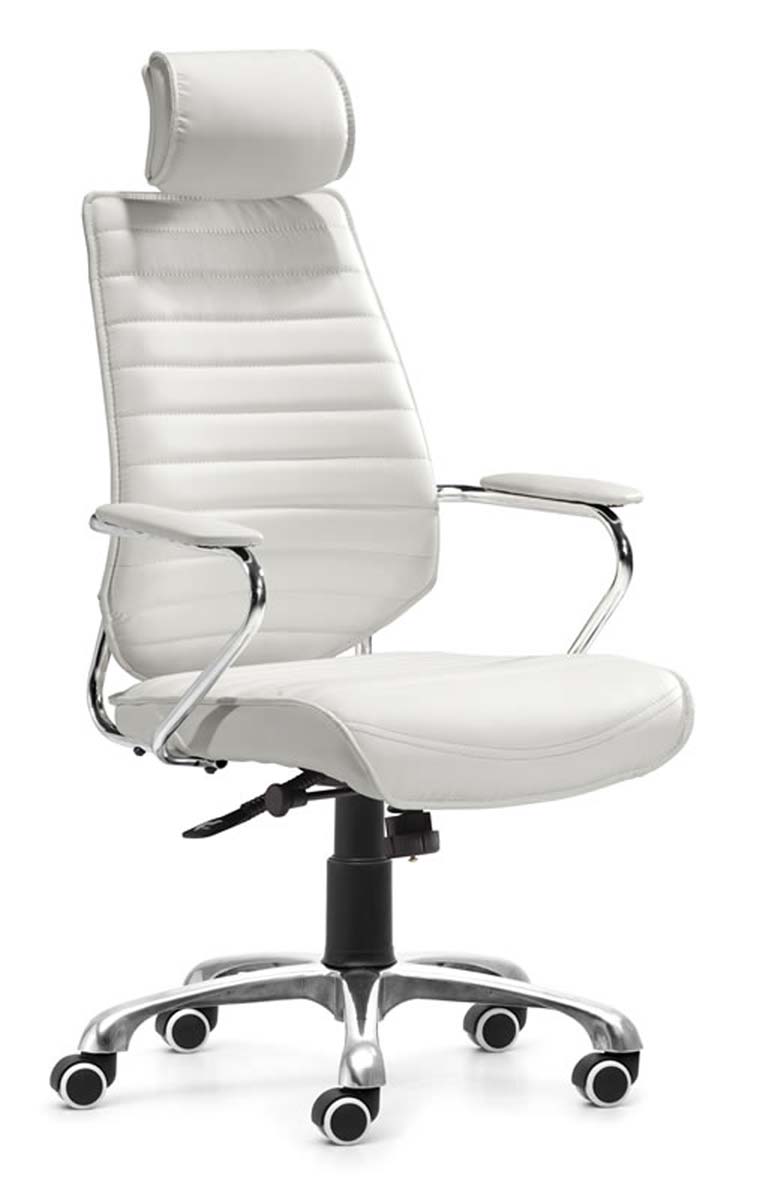 Zuo Modern Enterprise High Back Office Chair - White