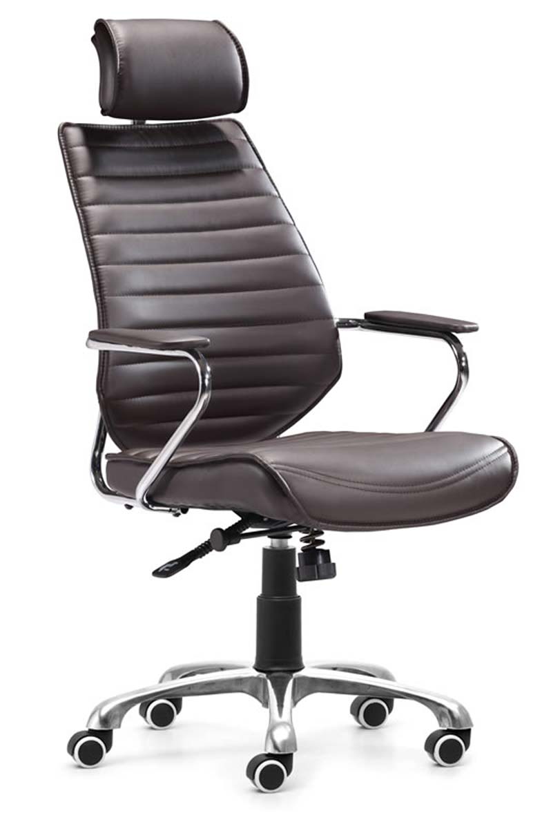Zuo Modern Enterprise High Back Office Chair - Espresso