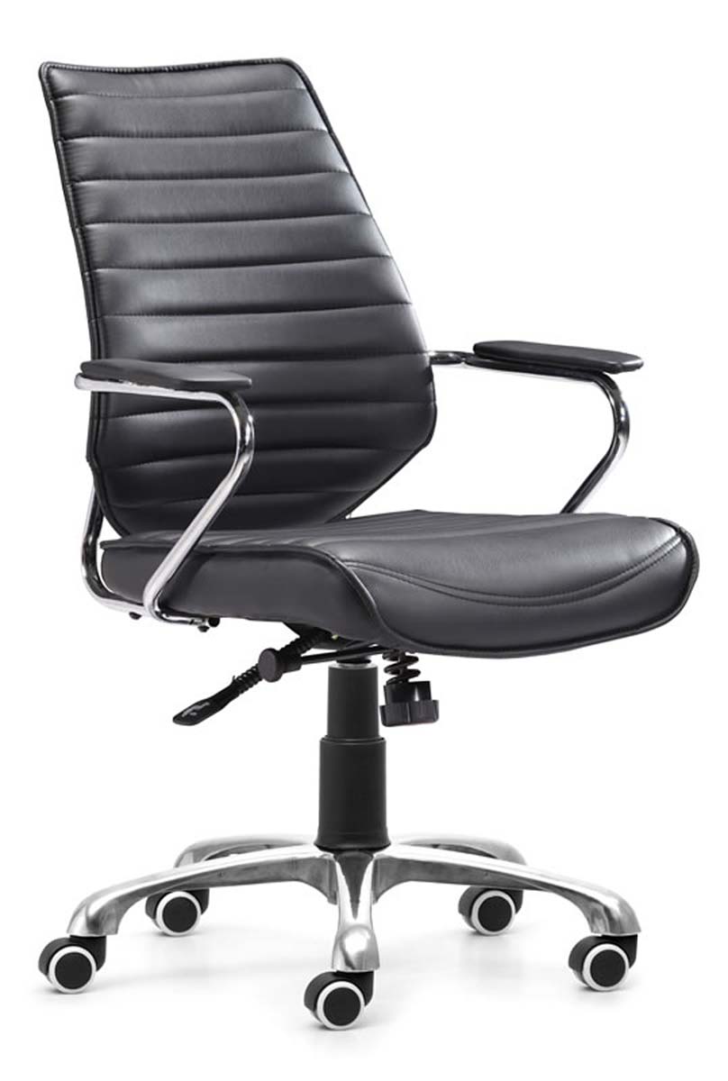 Zuo Modern Enterprise Low Back Office Chair - Black