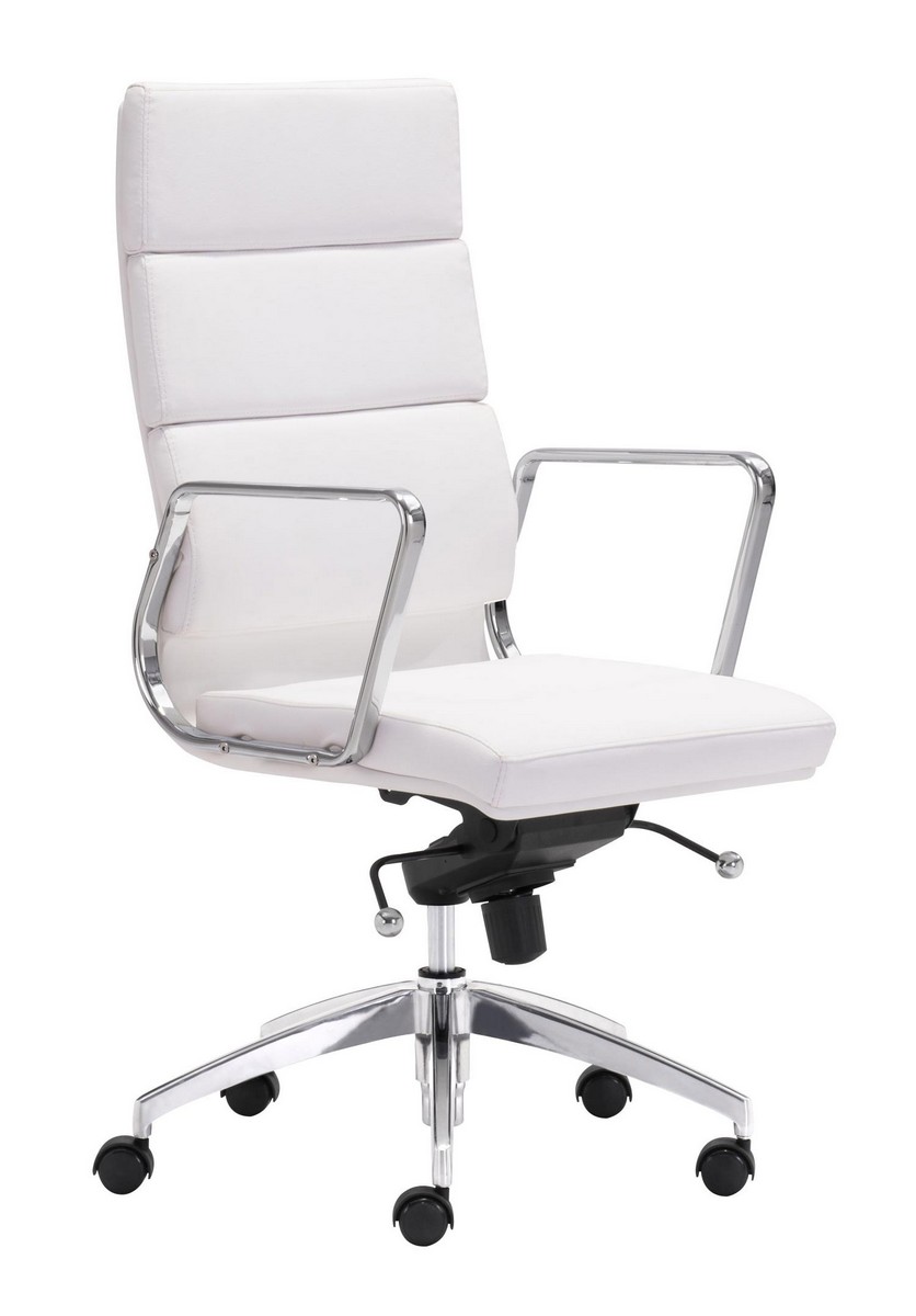 Zuo Modern Engineer High Back Office Chair - White