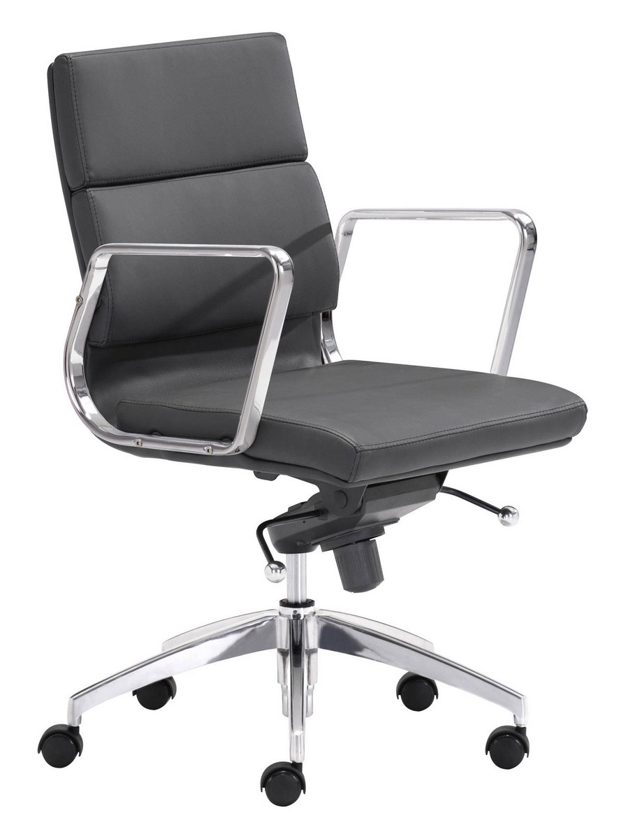 Zuo Modern Engineer Low Back Office Chair - Black