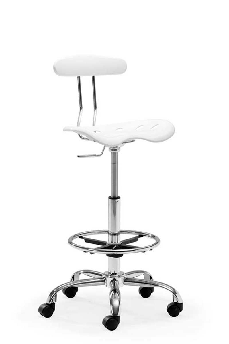 Zuo Modern Farallon Drafters Chair - White