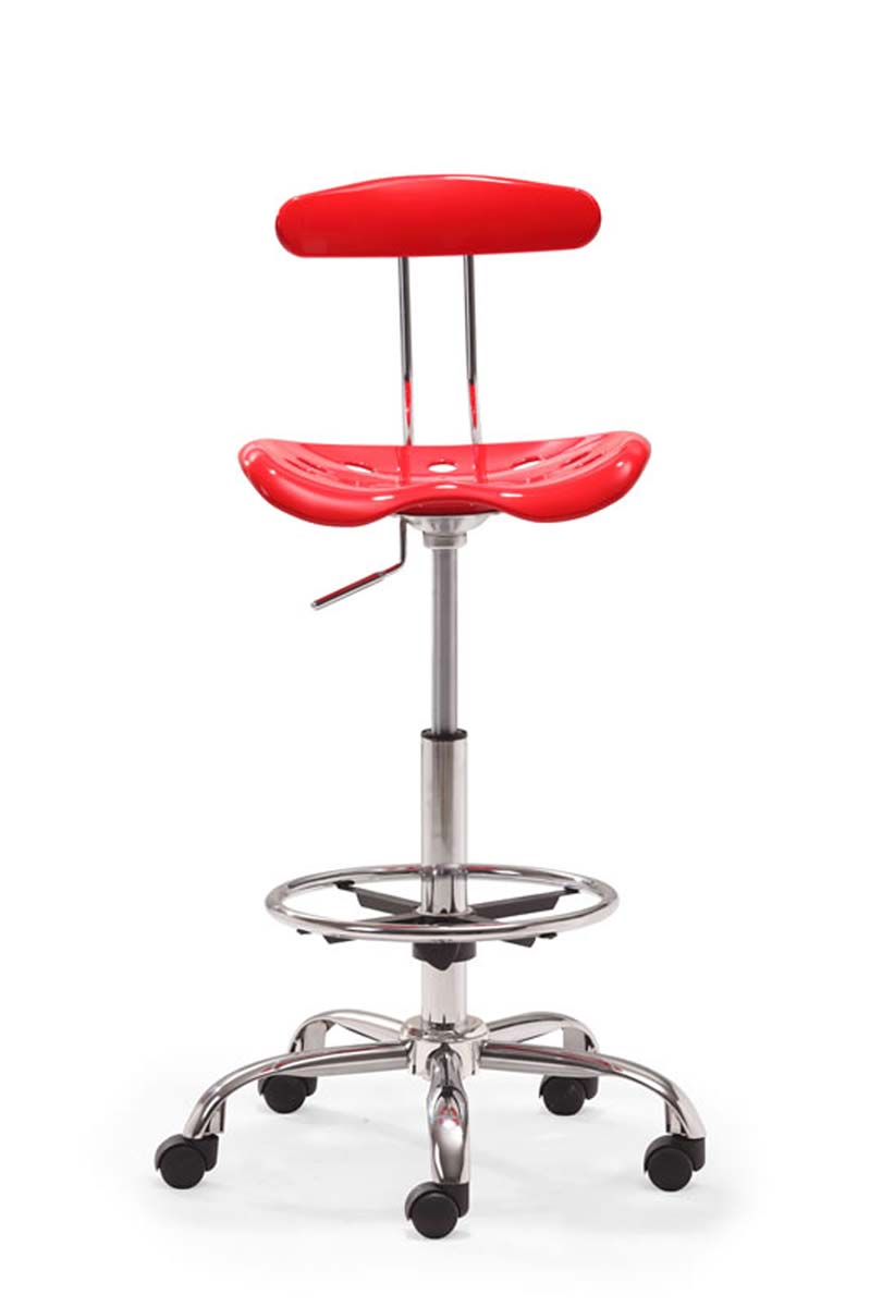 Zuo Modern Farallon Drafters Chair - Red