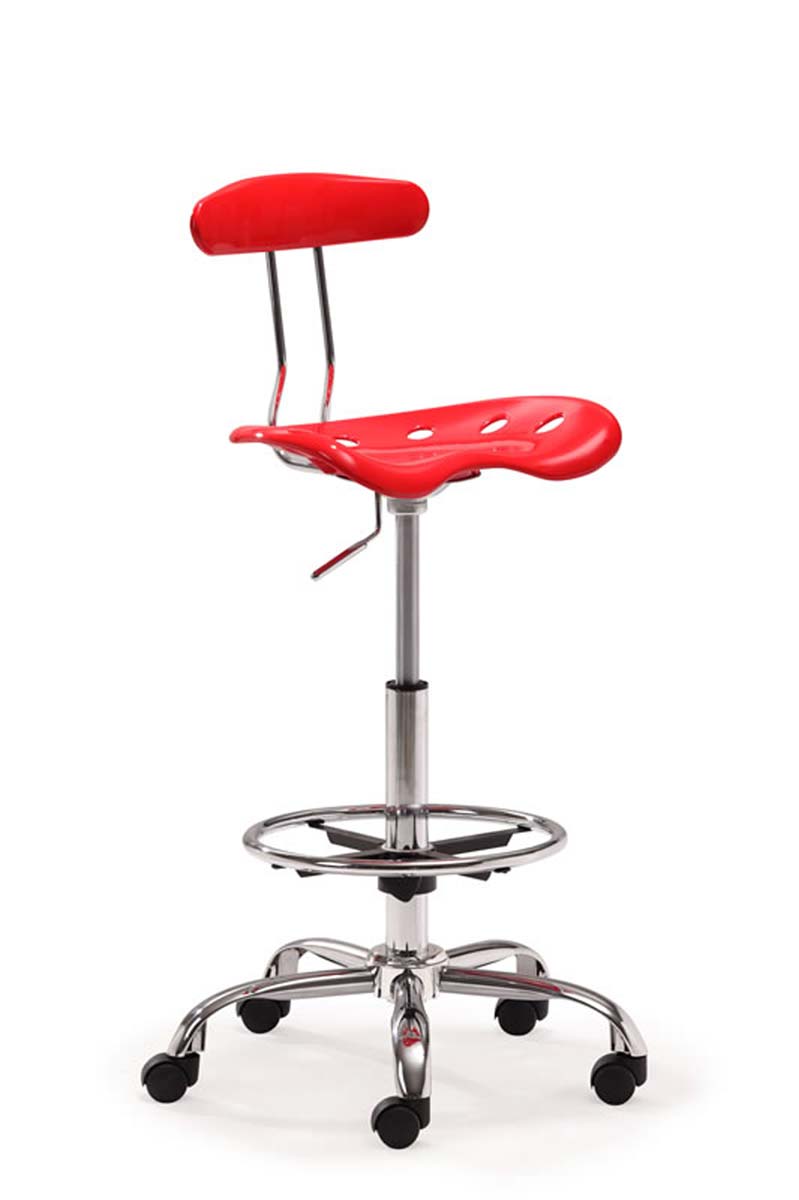 Zuo Modern Farallon Drafters Chair - Red
