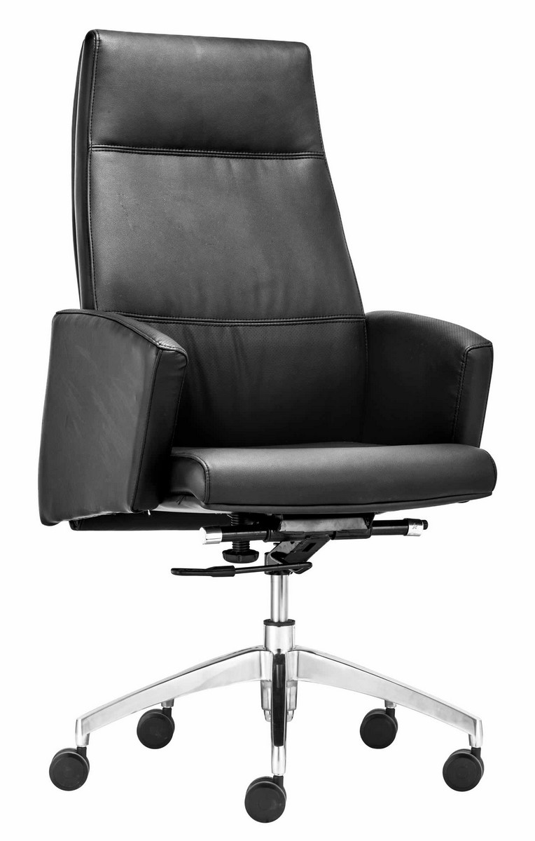 Zuo Modern Chieftain High Back Office Chair - Black