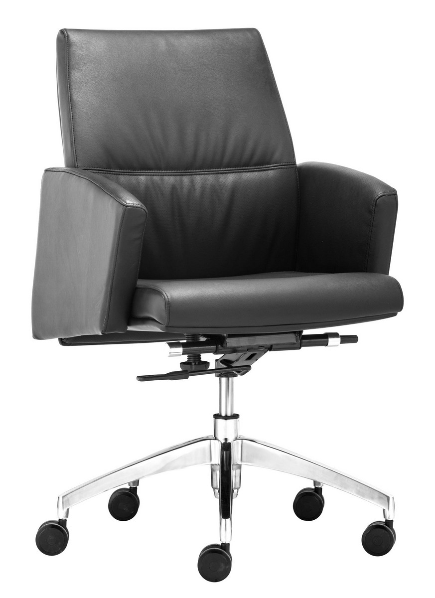 Zuo Modern Chieftain Low Back Office Chair - Black