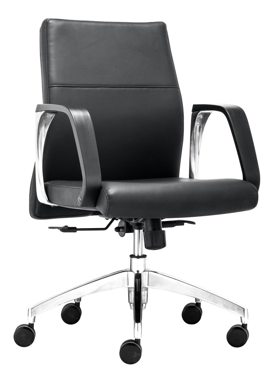 Zuo Modern Conductor Low Back Office Chair - Black