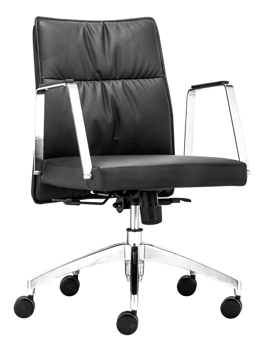 Zuo Modern Dean Low Back Office Chair - Black