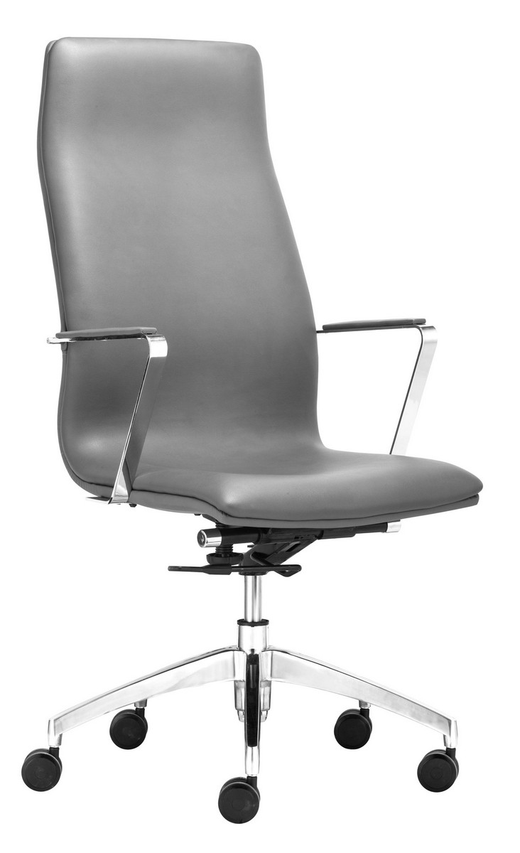 Zuo Modern Herald High Back Office Chair - Gray