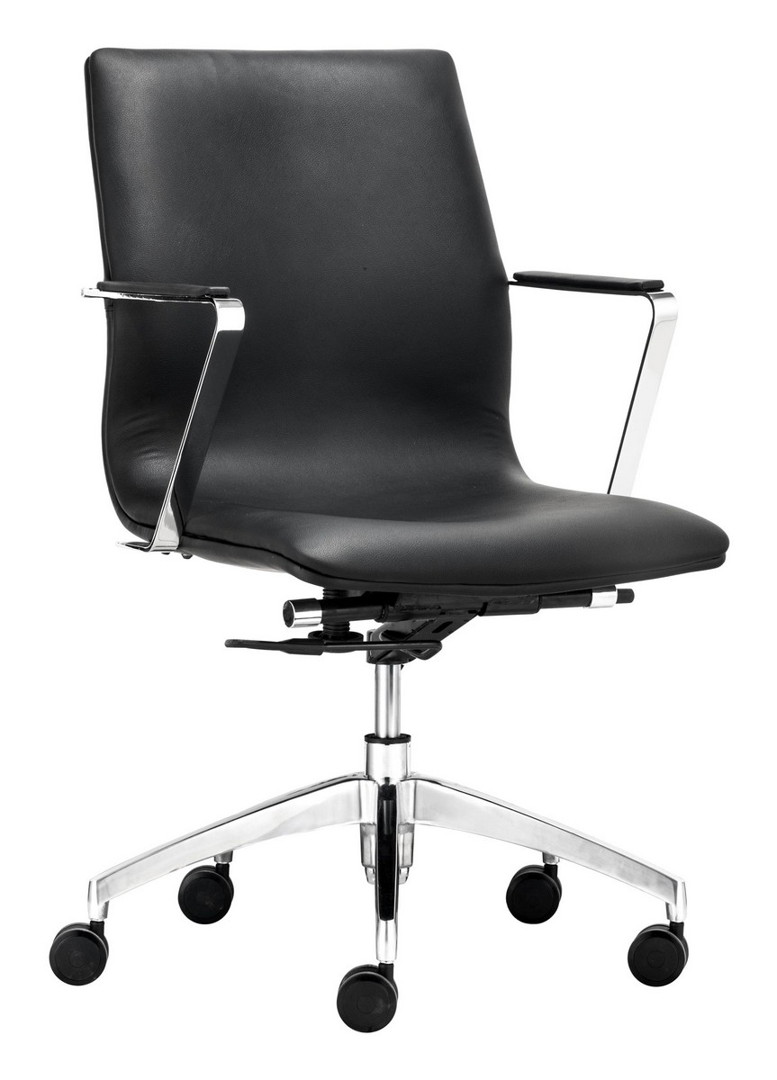 Zuo Modern Herald Low Back Office Chair - Black