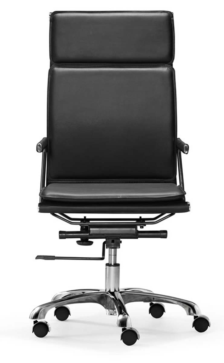 Zuo Modern Lider Plus High Back Office Chair - Black