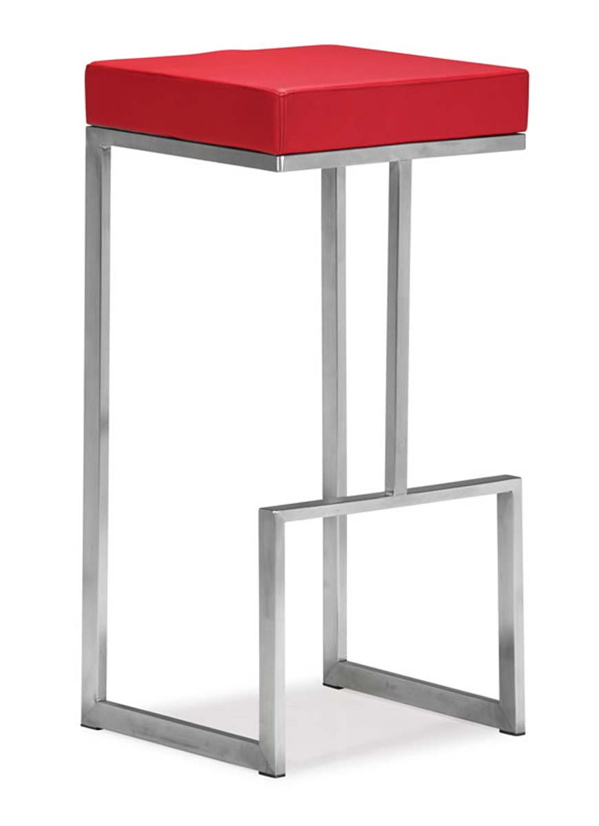 Zuo Modern Darwen Bar Chair - Red