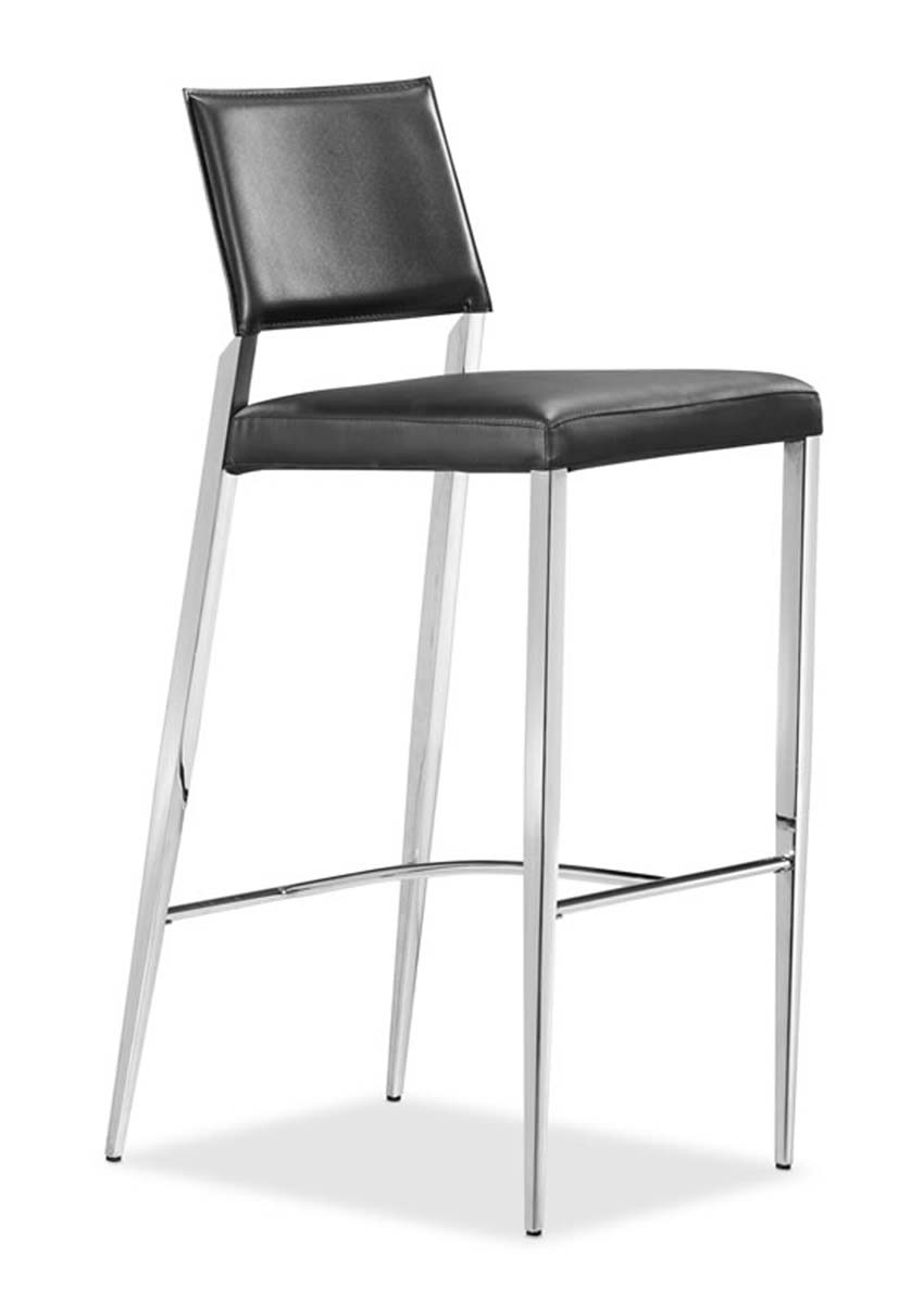Zuo Modern Flick Bar Chair - Black