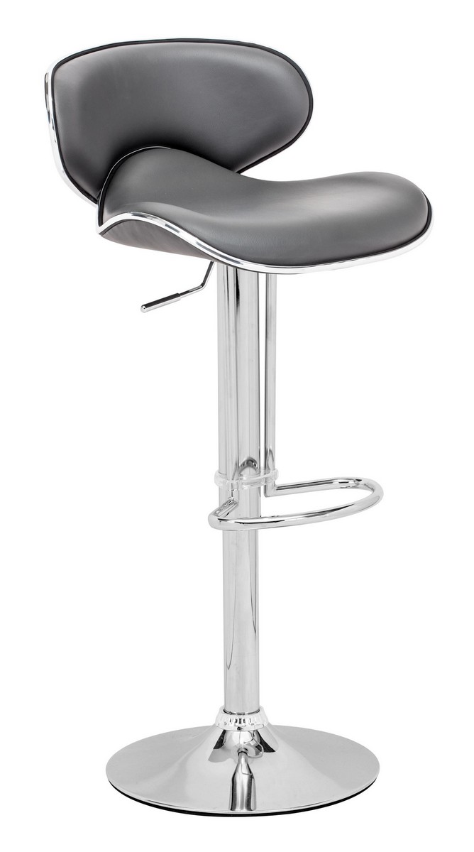 Zuo Modern Fly Bar Chair - Gray