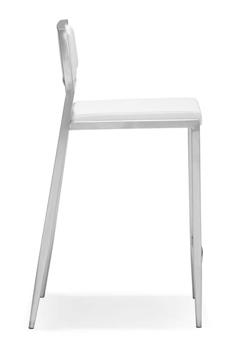 Zuo Modern Dolemite Counter Chair - White