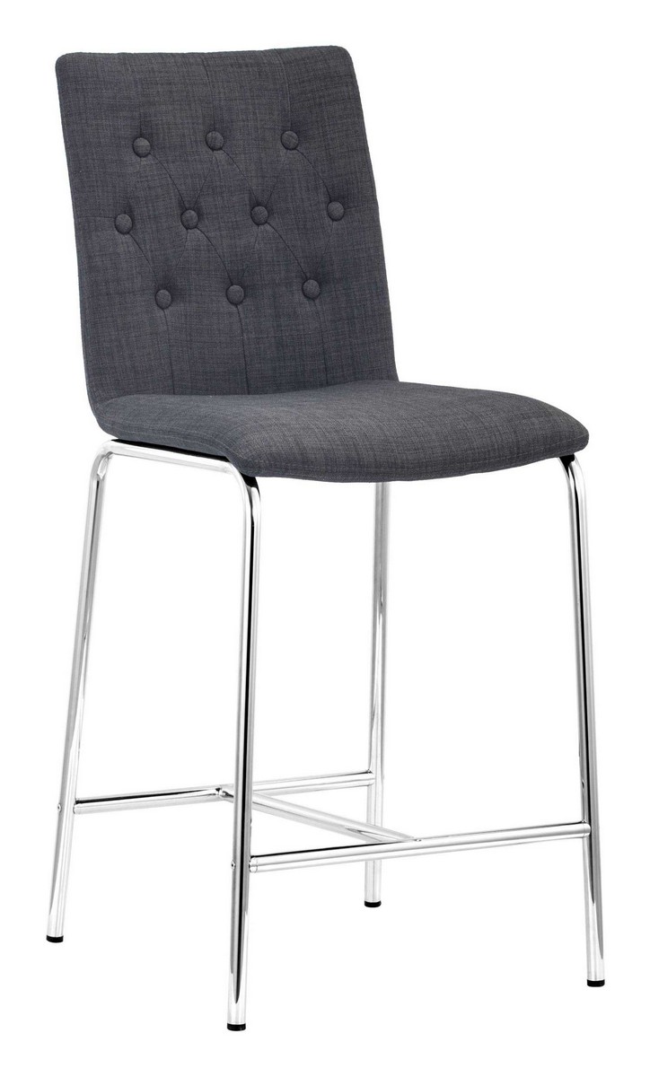 Zuo Modern Uppsala Counter Chair - Graphite