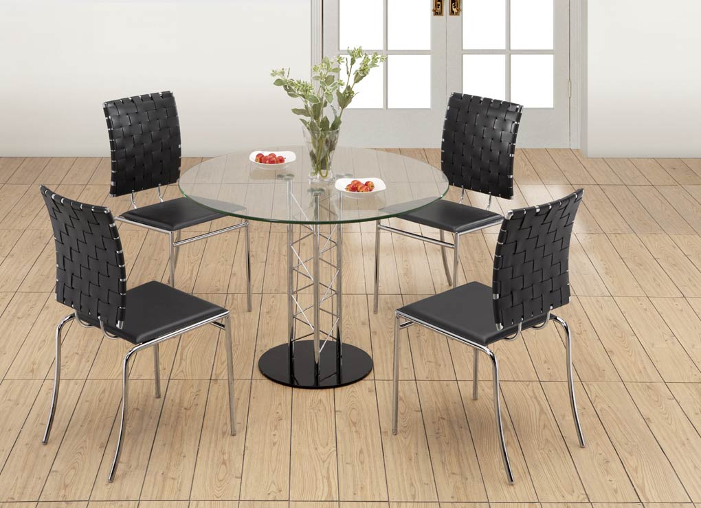Zuo Modern Criss Cross Dining Chair - Black