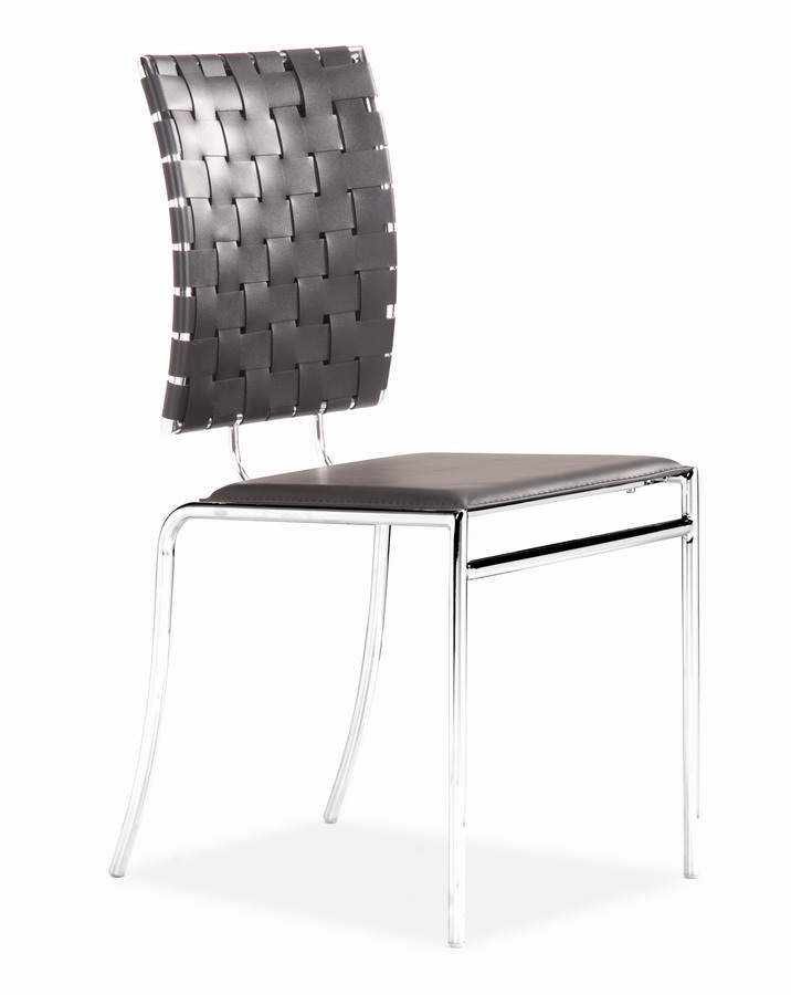 Zuo Modern Criss Cross Dining Chair - Black
