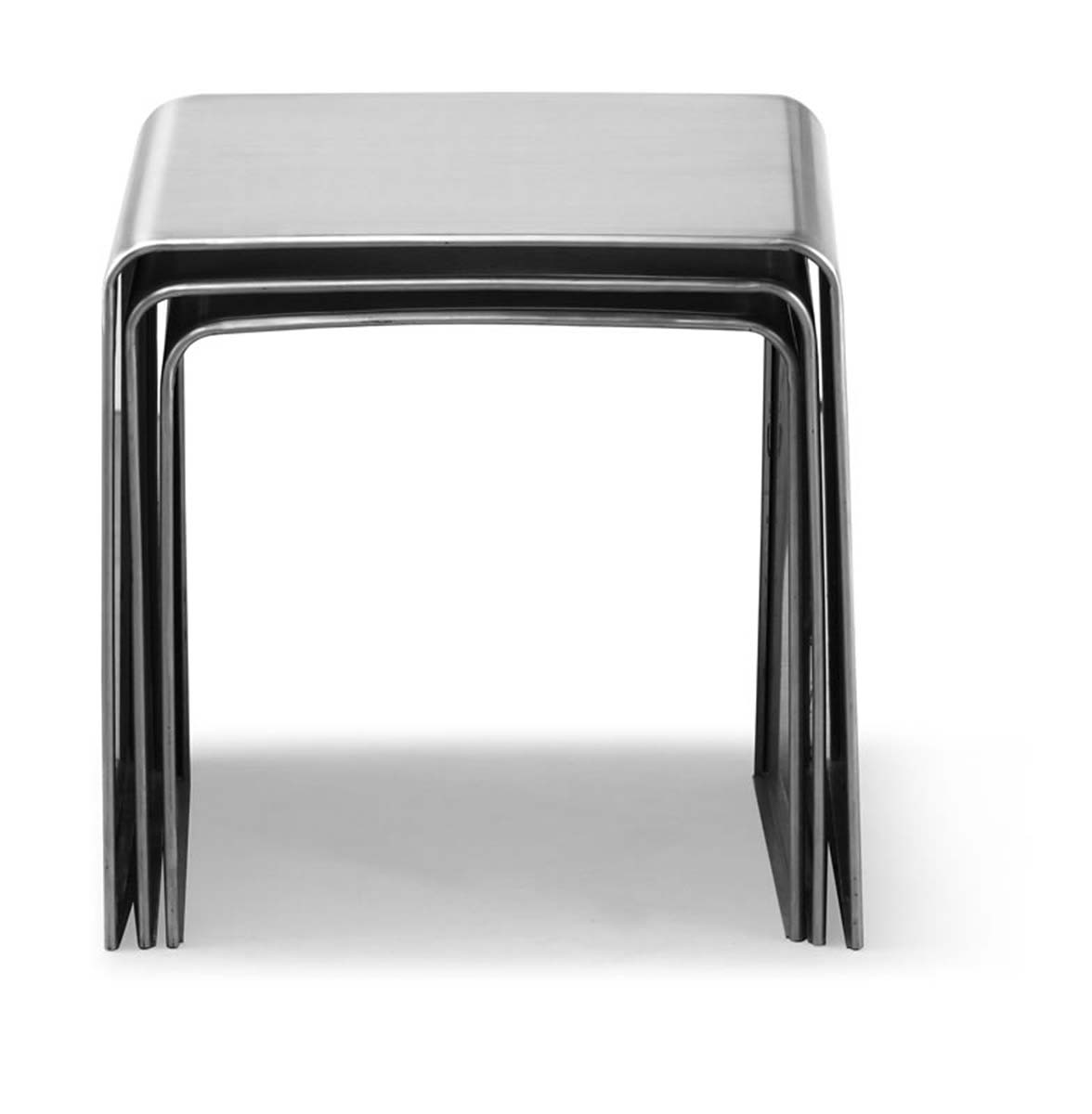 Zuo Modern Aura Nesting Table - Stainless Steel