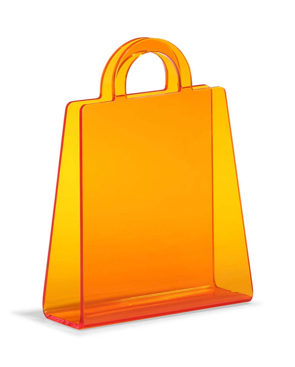 Zuo Modern Purse Magazine Rack - Transparent Orange